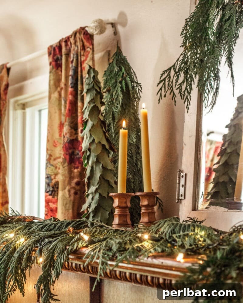 40+ Adorable Mini Christmas Tree Decor Ideas 39 Naturally beautiful fresh greenery mini Christmas trees, perfect for a rustic holiday theme and aromatic decor.