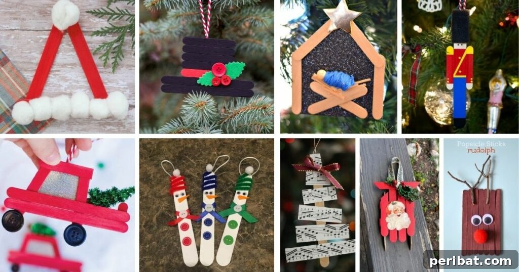 Delightful Christmas Popsicle Stick Creations for Kids 2 Craft Stick Christmas Projects Collage - DIY Ornaments and Holiday Decor