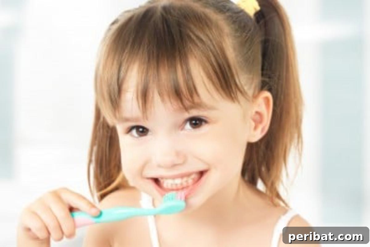 51 Genius Hydrogen Peroxide Hacks 23 A child is cleaning teeth