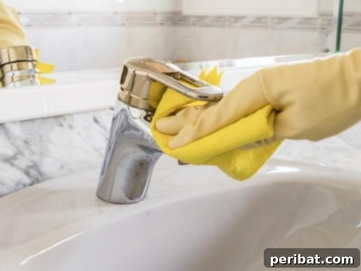 51 Genius Hydrogen Peroxide Hacks 26 Cleaning a water tap