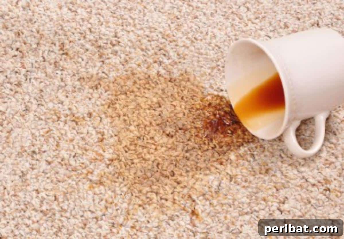 51 Genius Hydrogen Peroxide Hacks 44 Spilled coffee on a carpet