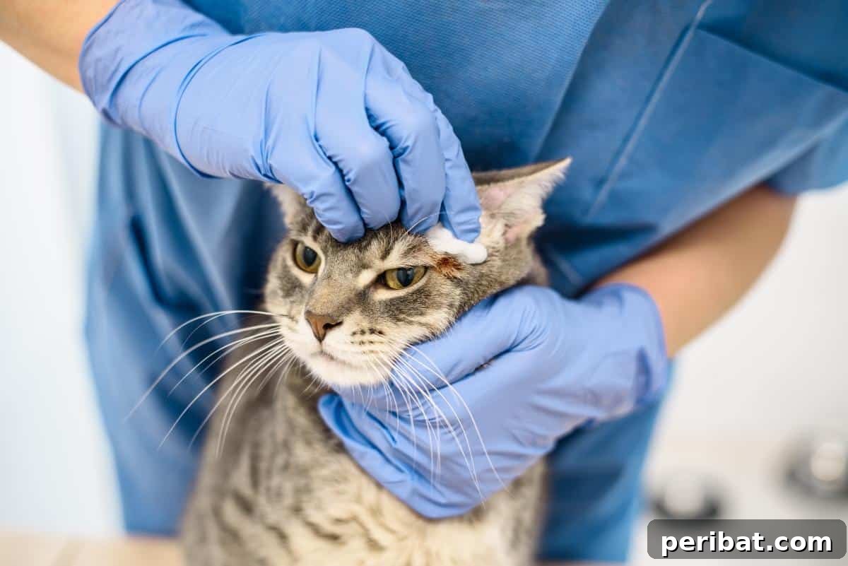 51 Genius Hydrogen Peroxide Hacks 54 Cat wound being treated