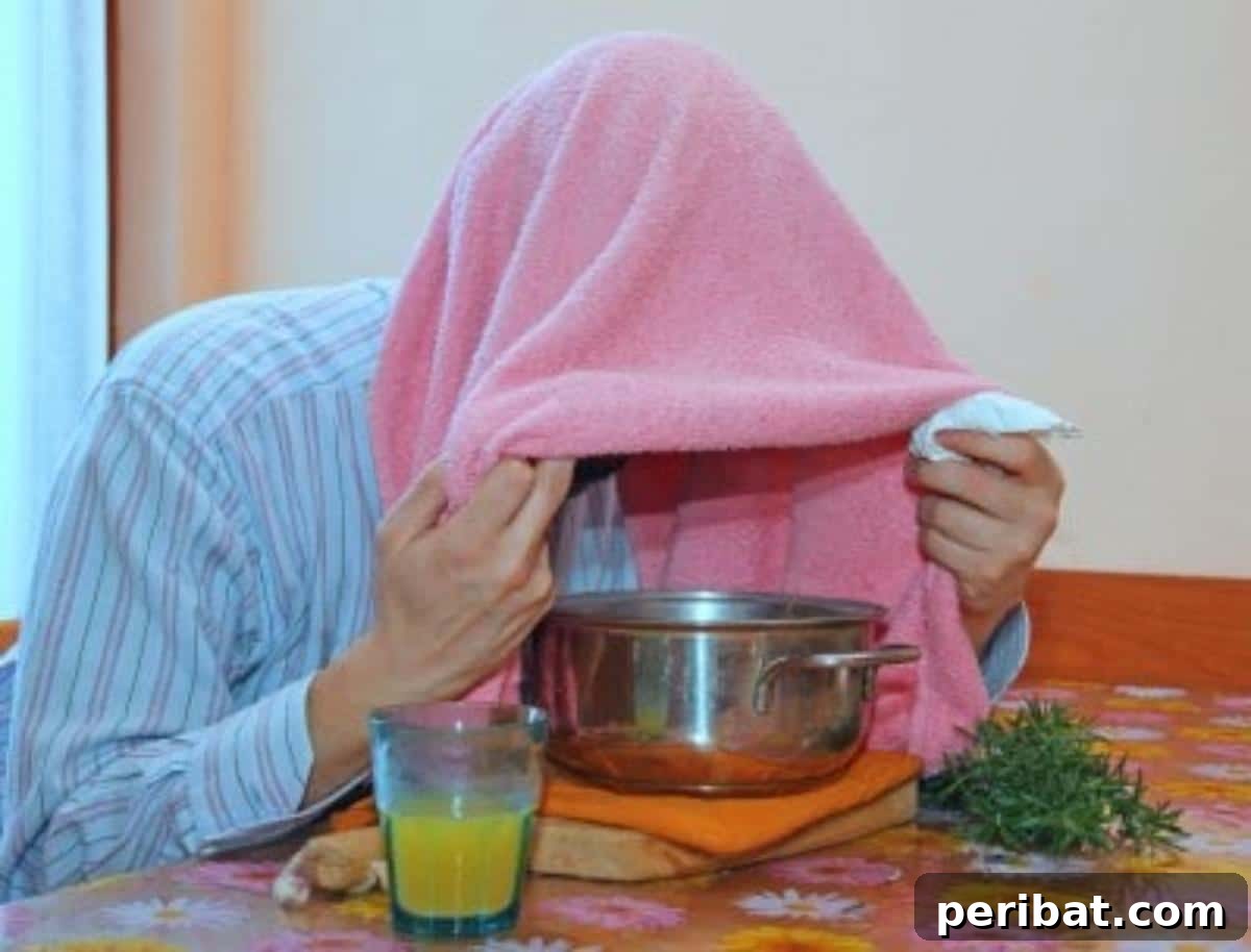 51 Genius Hydrogen Peroxide Hacks 8 Cold treatment by inhaling