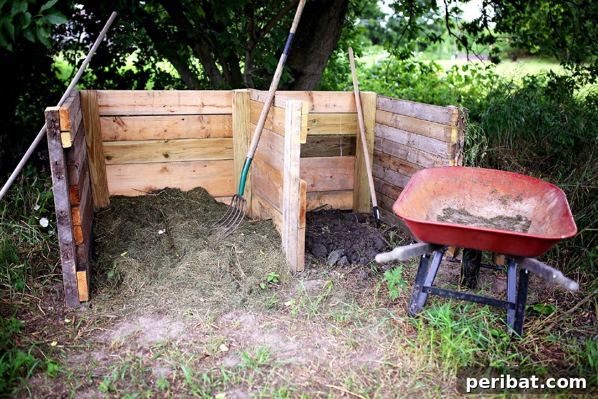 DIY compost bin.