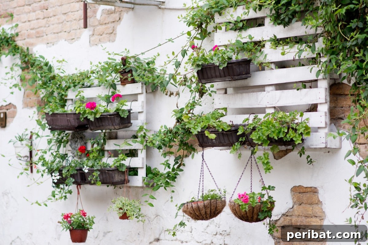 Wall flower garden support.