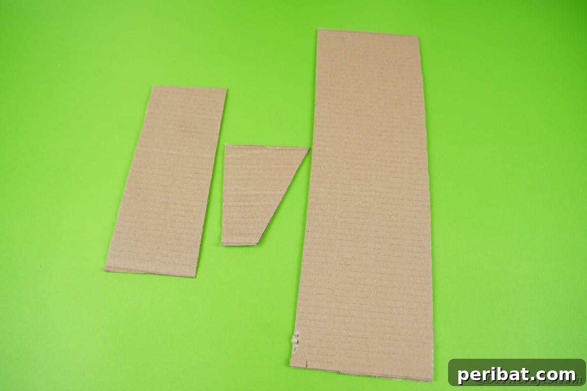 Cloud Nine Diaper Plane Baby Shower Gift 9 Cardboard strips on table