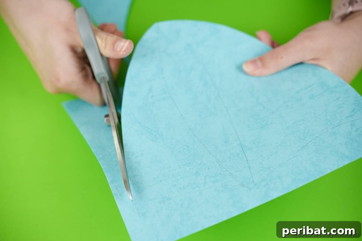 Cutting sails from paper
