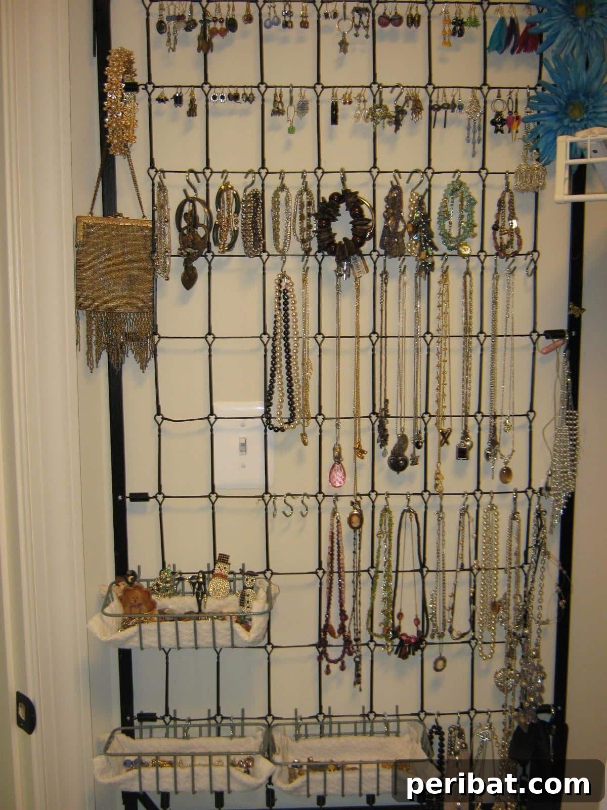 Transform Your Old Crib: 20 Clever Upcycling Projects 14 Repurposed Crib Spring Jewelry Organizer