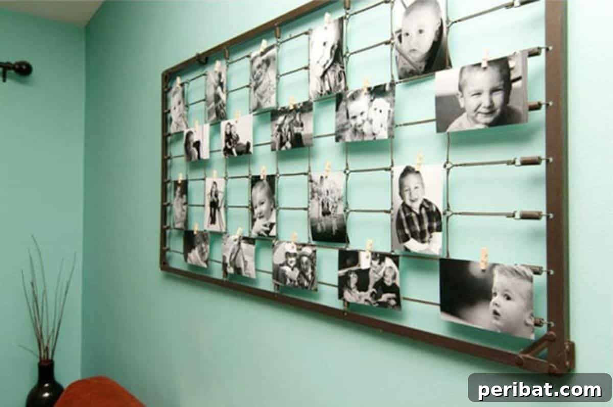 Transform Your Old Crib: 20 Clever Upcycling Projects 19 Repurposed Crib Springs for Photography Wall Art