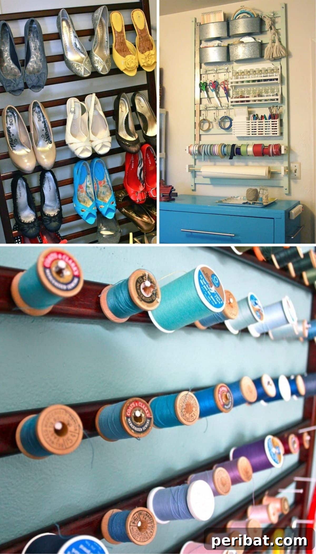 Transform Your Old Crib: 20 Clever Upcycling Projects 3 Repurposed Crib Spring Craft Organizer