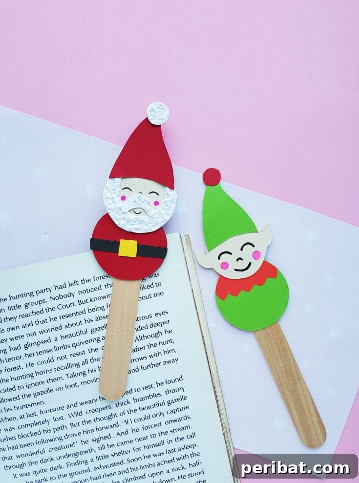 40 Christmas Craft Ideas to Spark Kids' Creativity This Winter Break 40 Charming Santa and Elf bookmark Christmas crafts, complete with free printable templates, perfect for engaging kids during reading time.