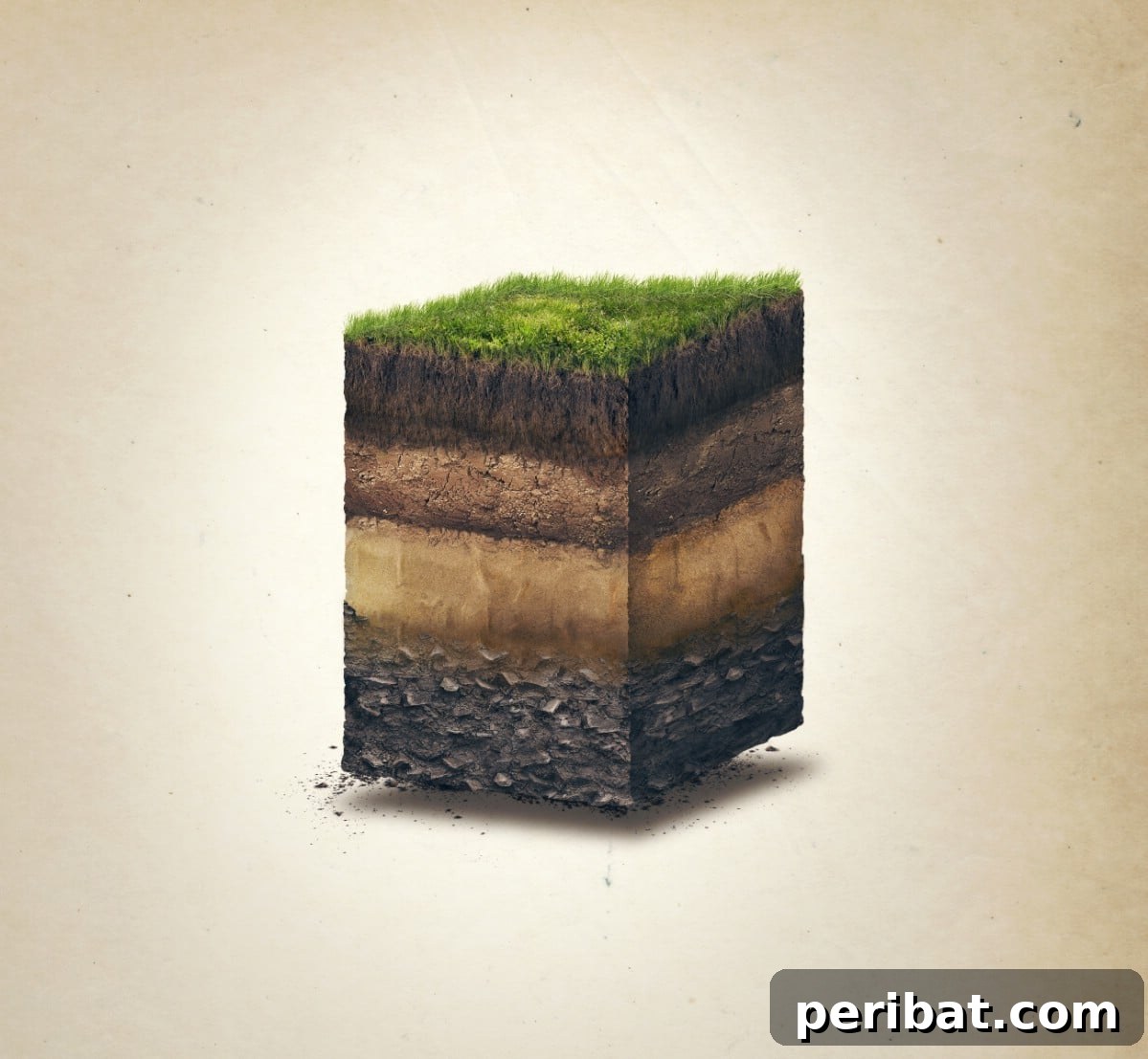 13 Versatile Uses for Diatomaceous Earth in Your Garden 7 A cross-section diagram showing distinct layers of soil, illustrating soil porosity and composition.