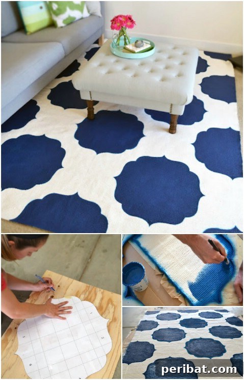 Craft Your Own Stunning Rugs for a Personalized Home 11 Paint-it-Yourself - 30 Magnificent DIY Rugs to Brighten up Your Home
