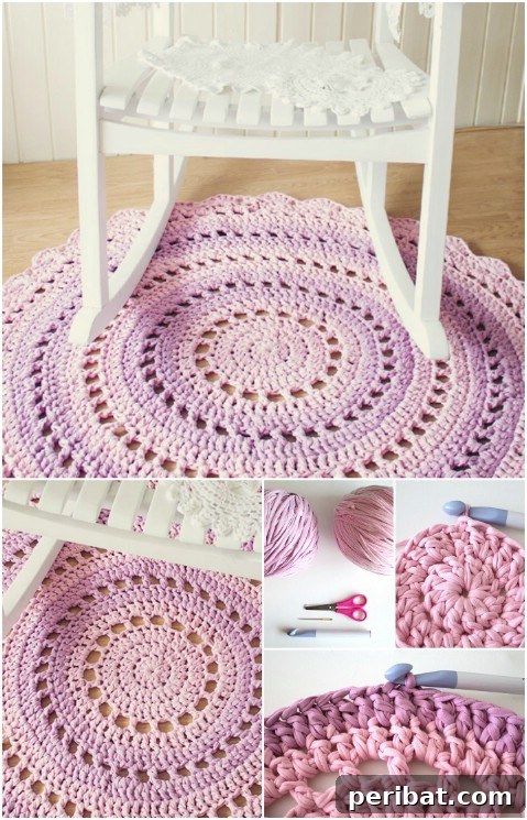 Craft Your Own Stunning Rugs for a Personalized Home 20 Crochet Mandala Rug - 30 Magnificent DIY Rugs to Brighten up Your Home