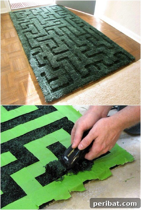 Craft Your Own Stunning Rugs for a Personalized Home 33 Magnificent Maze - 30 Magnificent DIY Rugs to Brighten up Your Home