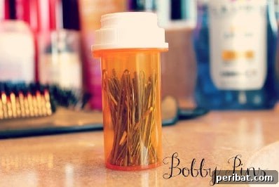 Boş İlaç Şişelerini Değerlendirmek İçin 30 Harika Fikir 14 Pill Bottle Bobby Pin Storage