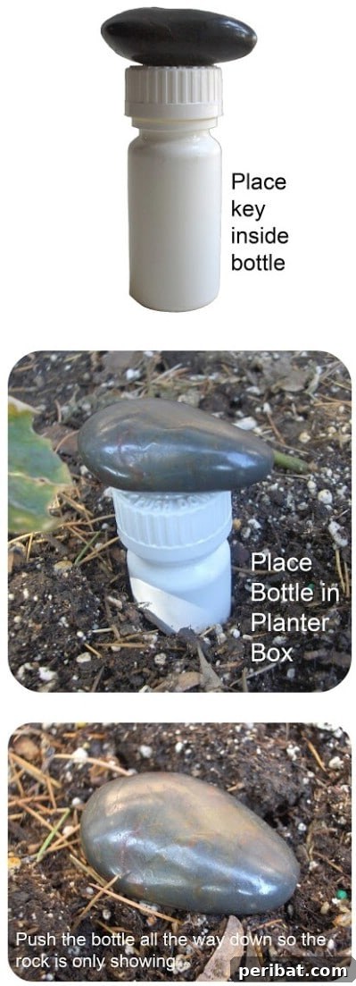 Boş İlaç Şişelerini Değerlendirmek İçin 30 Harika Fikir 3 DIY Hide-a-Key with a Pill Bottle