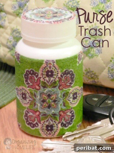 Boş İlaç Şişelerini Değerlendirmek İçin 30 Harika Fikir 25 Pill Bottle Handbag Trash Can