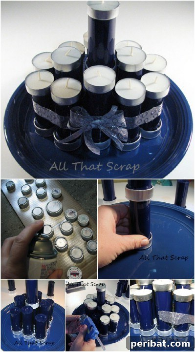 Boş İlaç Şişelerini Değerlendirmek İçin 30 Harika Fikir 4 Pill Bottle Candle Holder Craft