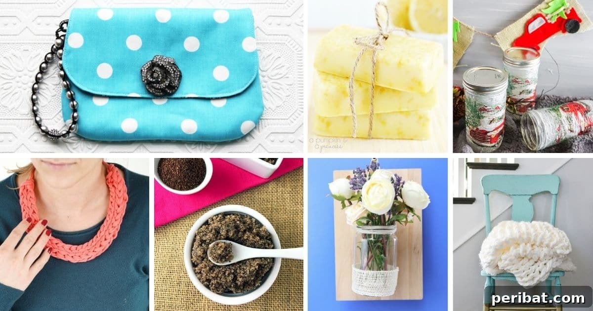 45 Handmade Gifts Women Will Adore 2 DIY gift ideas for women collage