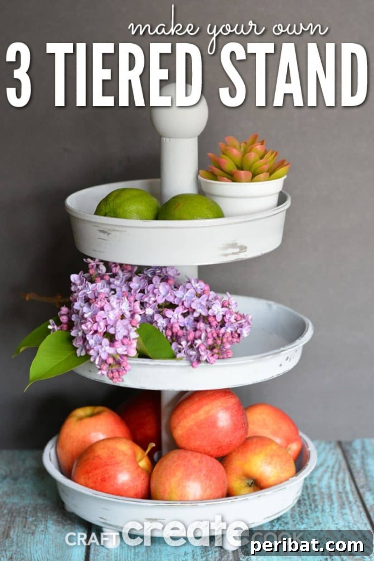 45 Handmade Gifts Women Will Adore 20 Three tiered stand