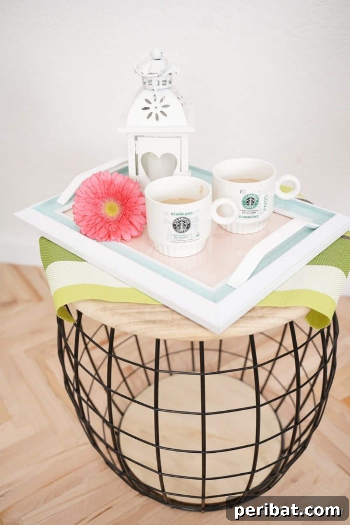 45 Handmade Gifts Women Will Adore 5 Tray on basket table