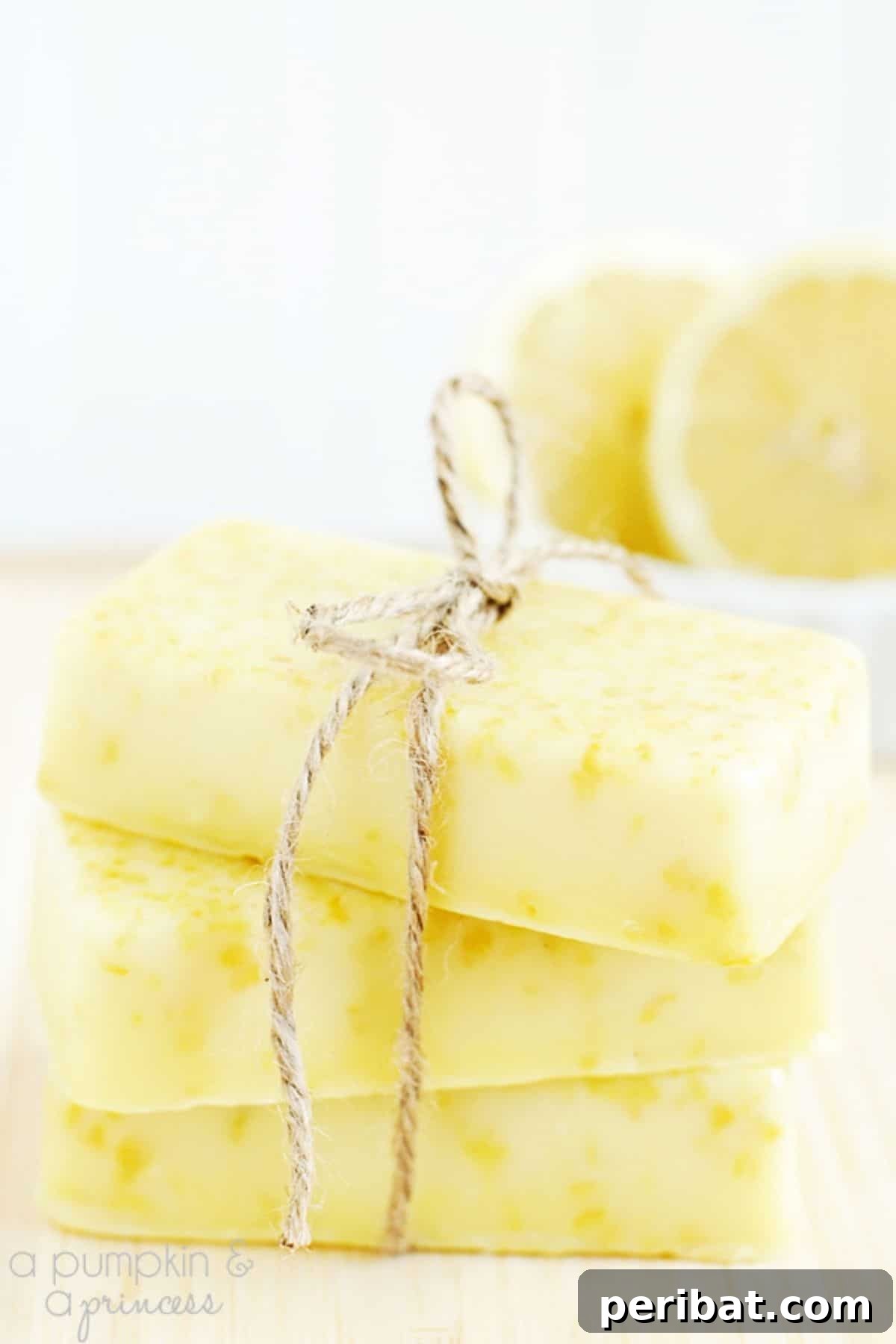 45 Handmade Gifts Women Will Adore 41 Stack of yellow soap bars