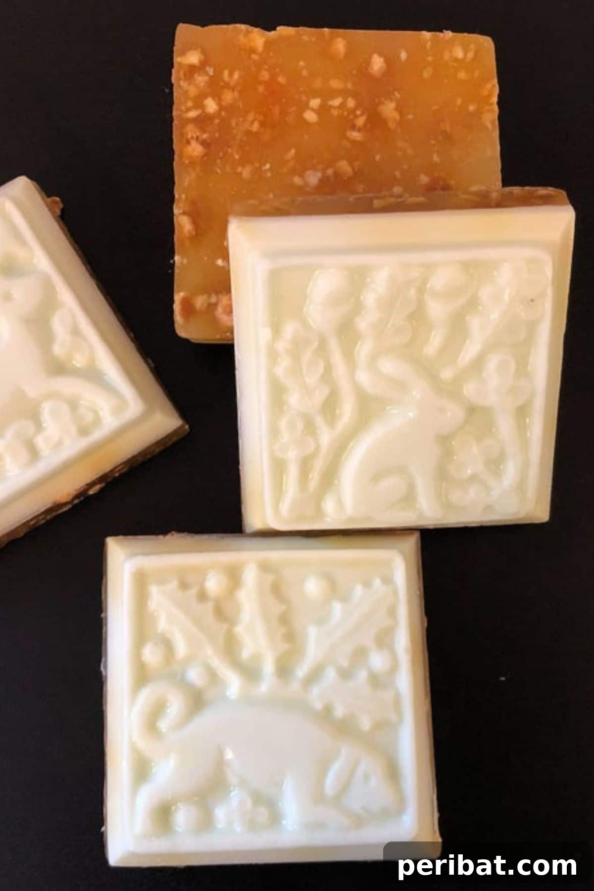 Handmade orange peel soap bars