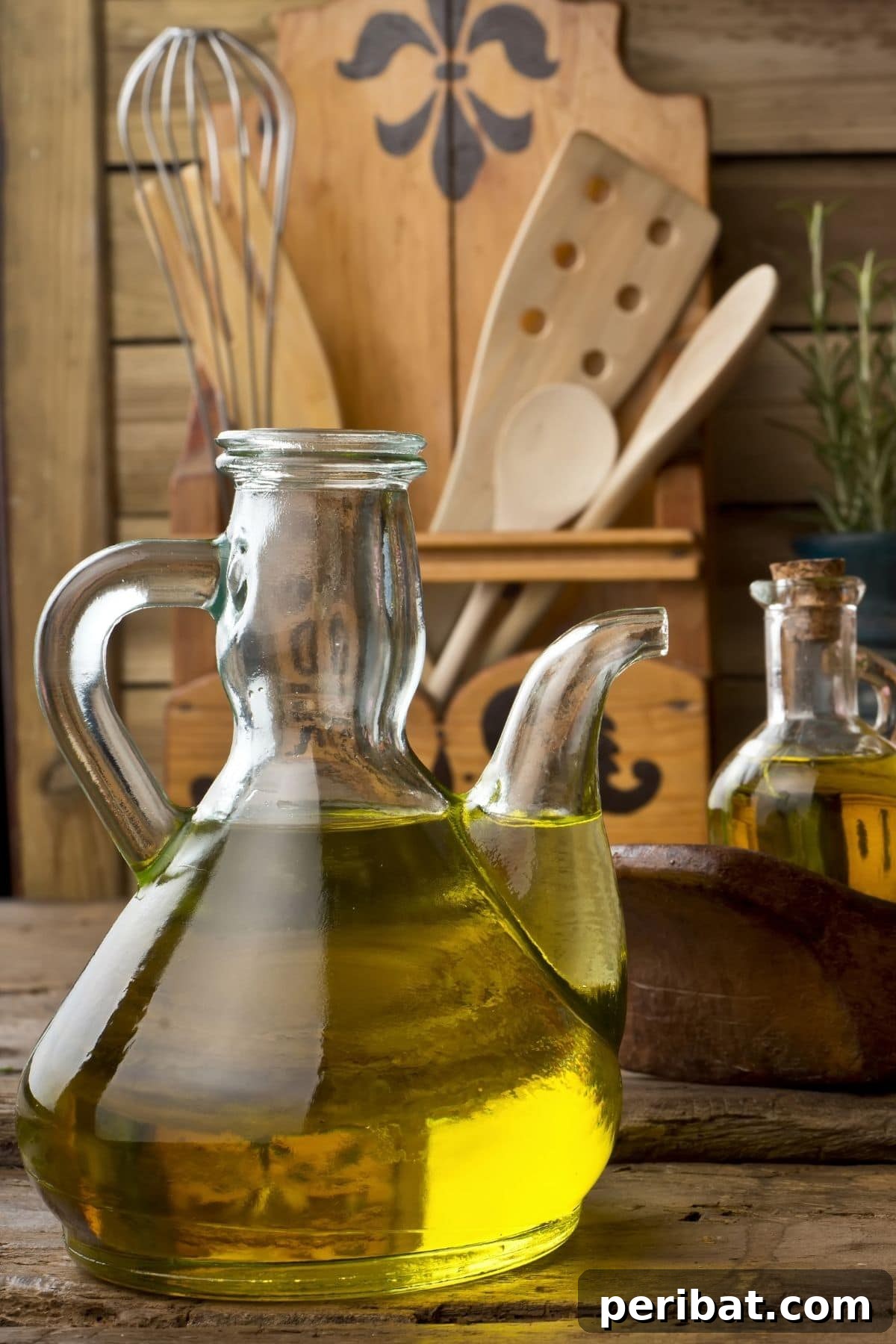 Jar of orange infused olive oil with orange peels