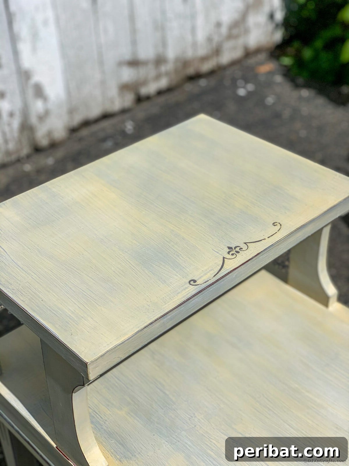 Mid Century End Table Makeover: A Step-by-Step Guide 2 Finished end table