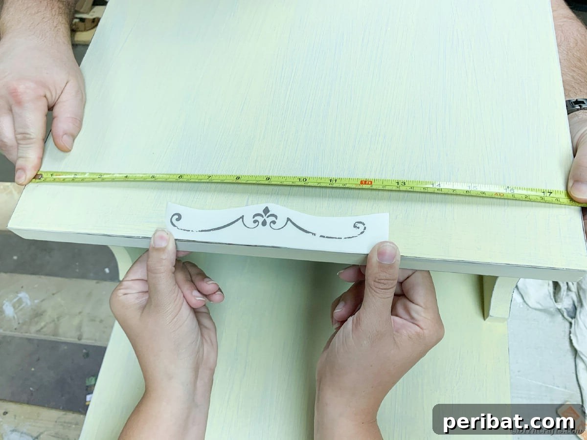 Mid Century End Table Makeover: A Step-by-Step Guide 16 Adding transfers