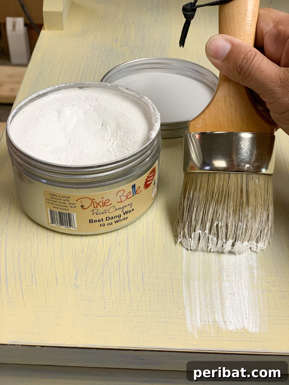 Mid Century End Table Makeover: A Step-by-Step Guide 20 Roughing edges on table