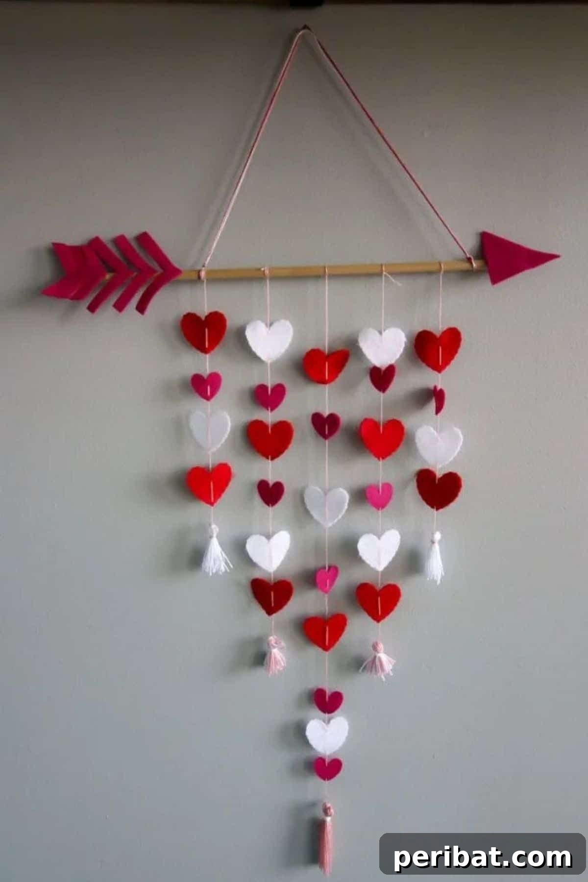 Hanging heart decor