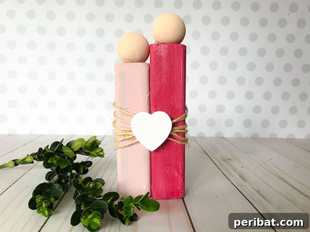Wooden valentine decor
