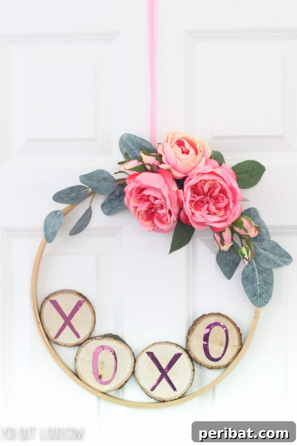Rustic valentine wreath