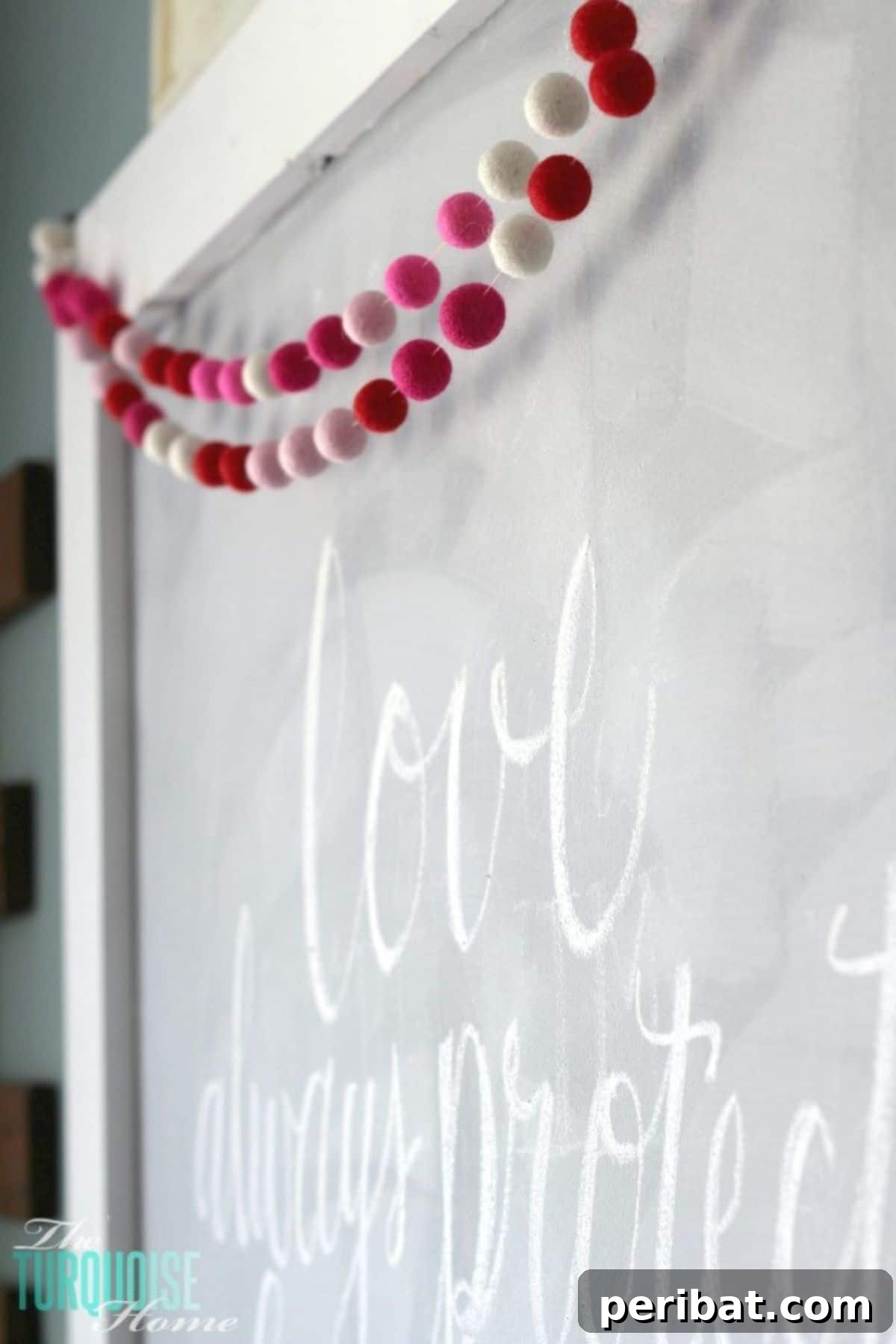 Felt ball garland