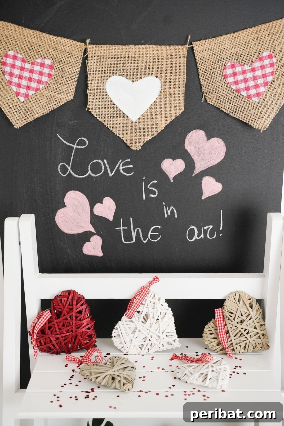 Burlap garland