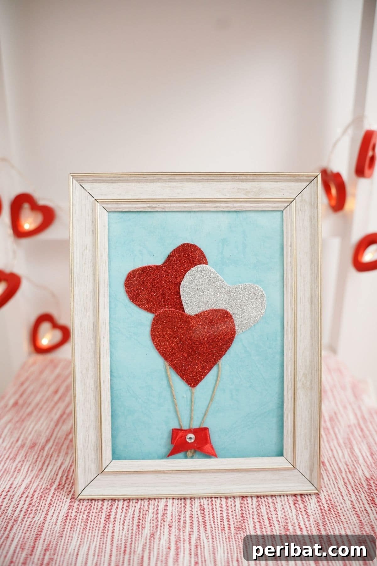 Framed heart art