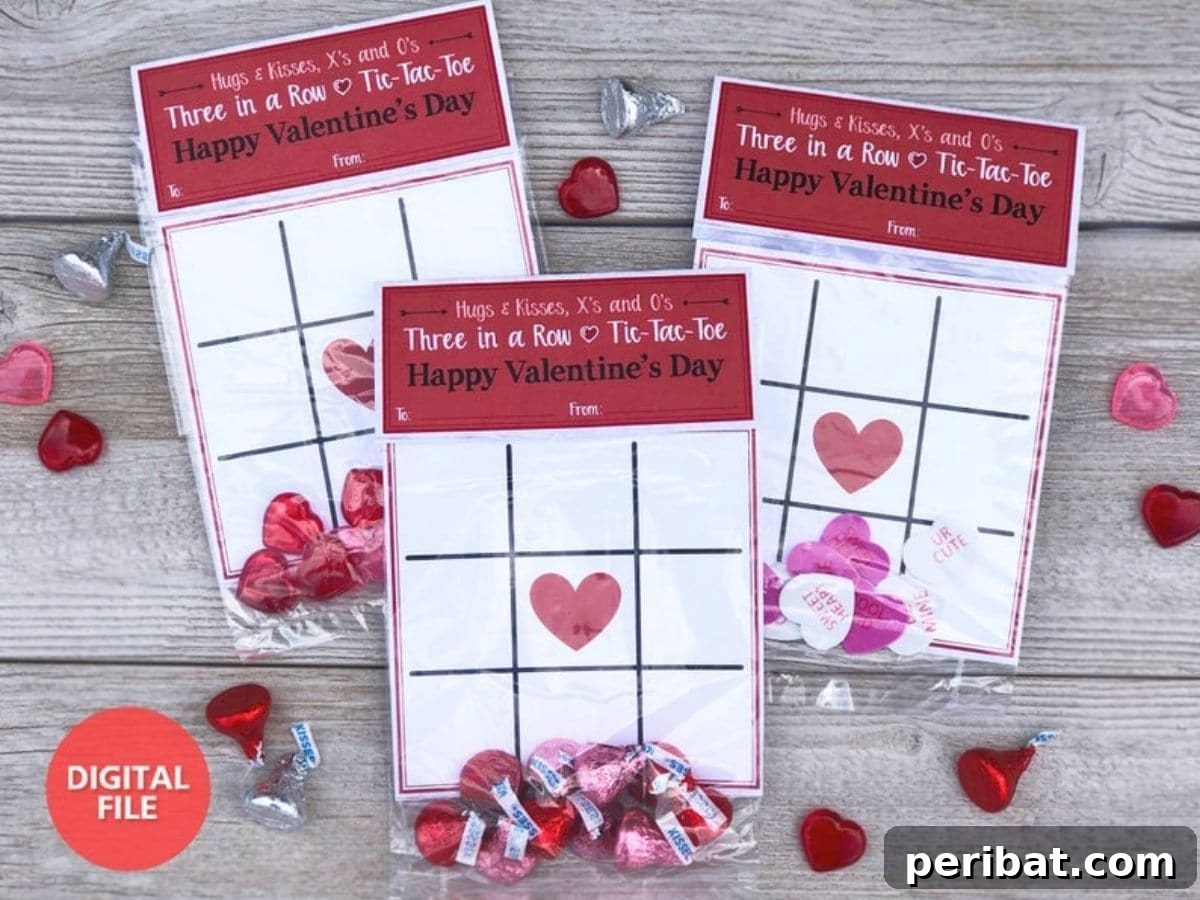 Crafty Cupid: Valentine's Day Gifts Kids Can Make 7 Printable Valentine's Day tic tac toe game board with candy heart pieces