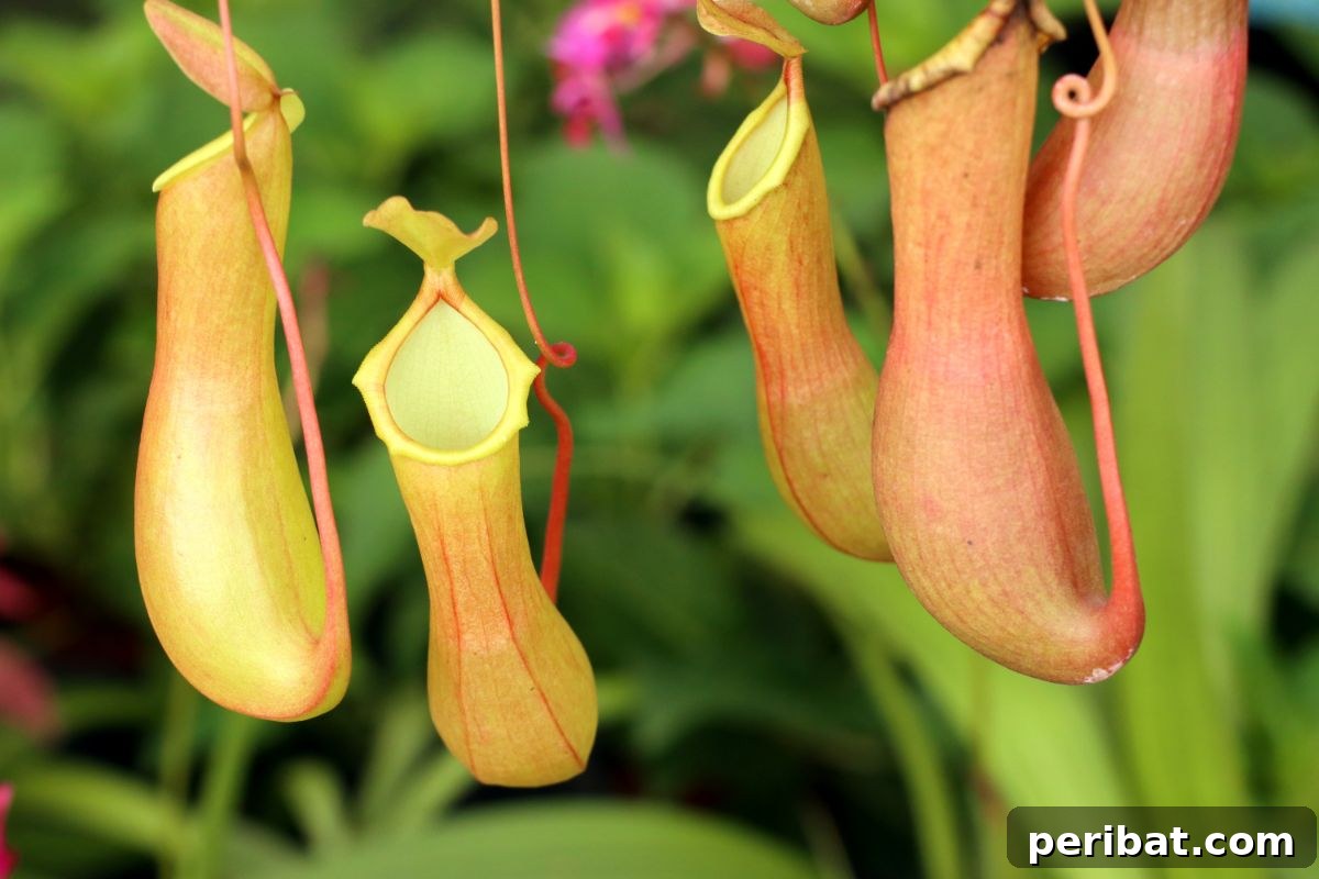 pitcher plant hanging in the garden 