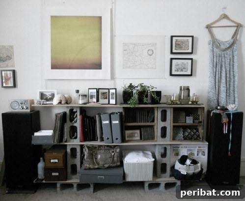 Unblock Your Creativity: DIY Projects with Concrete Blocks for Every Room 11 Shelving Unit - 17 Creative Ways to Use Concrete Blocks in Your Home