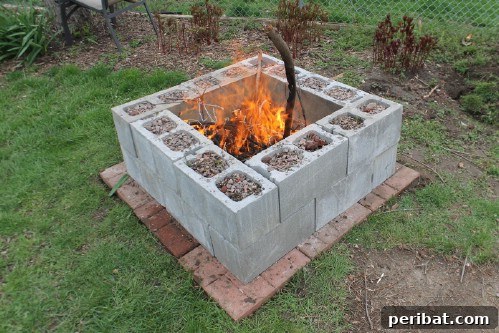 Unblock Your Creativity: DIY Projects with Concrete Blocks for Every Room 17 Fire Pit - 17 Creative Ways to Use Concrete Blocks in Your Home