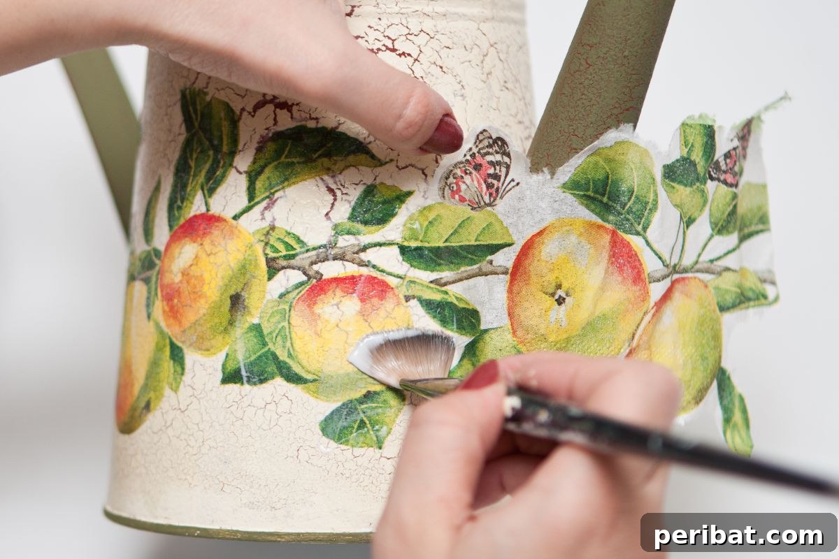 decoupage handpainted