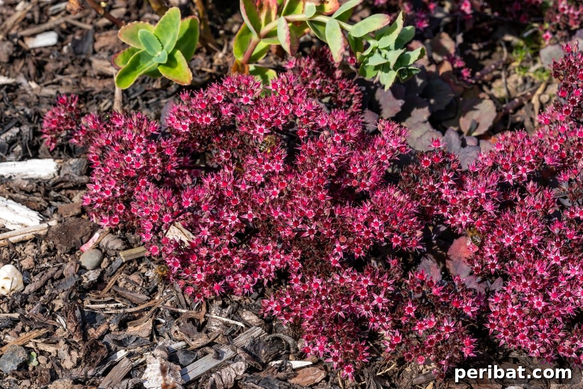 Shade Garden Success: 25 Beautiful Flowers for Under Trees 18 Sedum or stonecrop growing in the garden