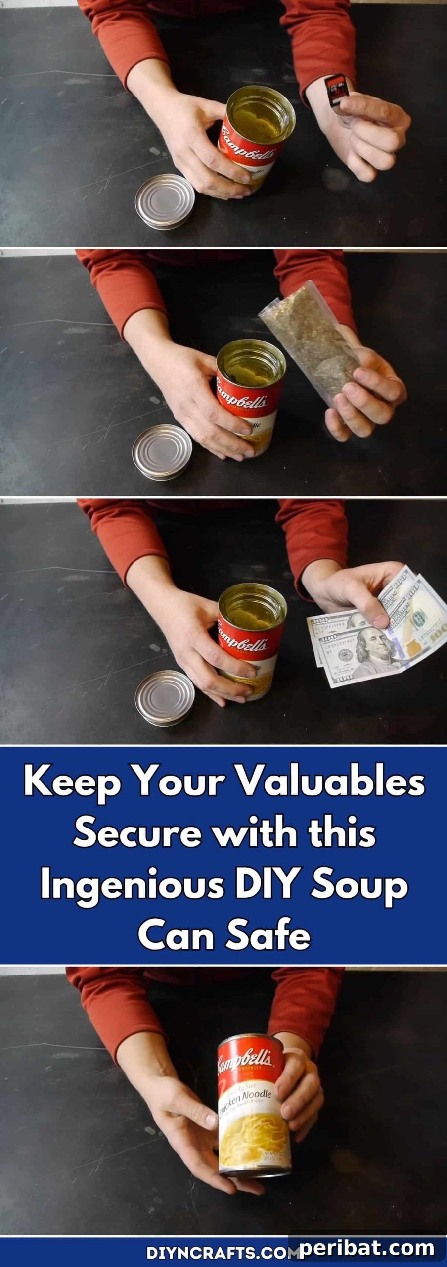Hidden in Plain Sight: Your DIY Soup Can Security Hack 2 Keep Your Valuables Secure with this Ingenious DIY Soup Can Safe