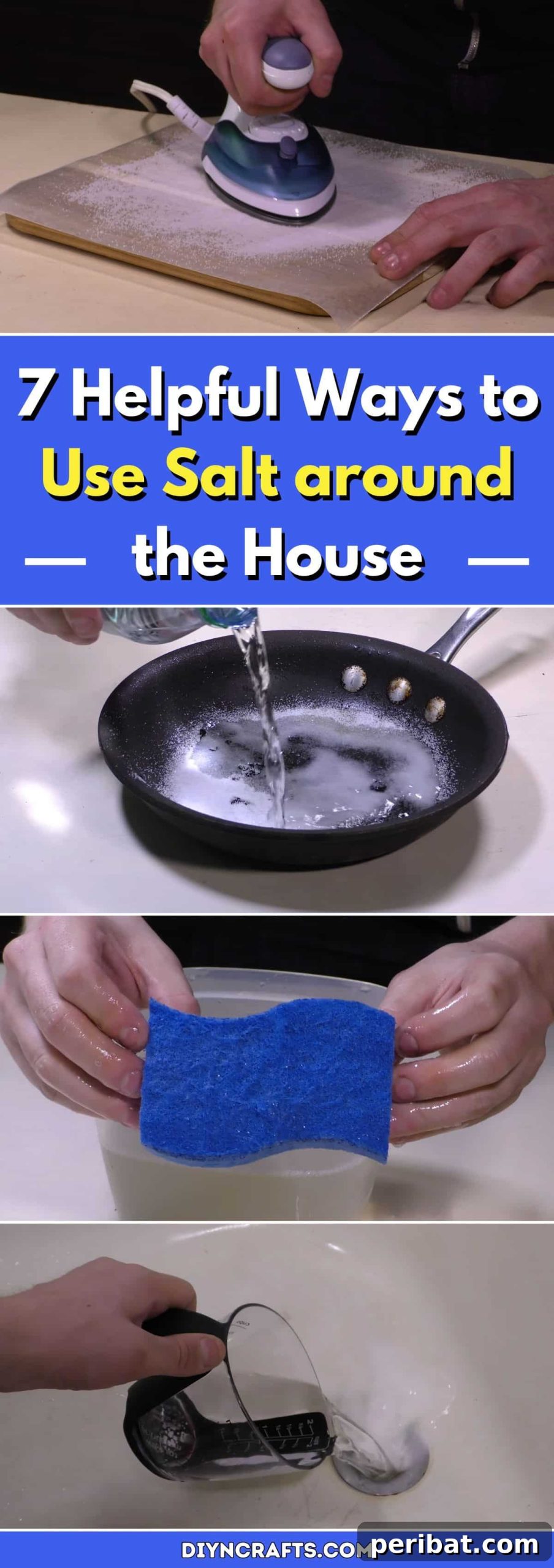 7 Surprising Home Uses for Salt (Beyond Seasoning) 2 7 Helpful Ways to Use Salt around the House (Excluding Making Food Taste Great, of Course) pinterest image