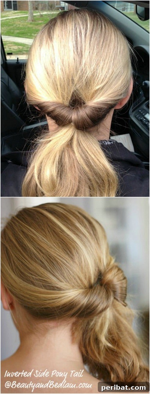 Learn how to do the classic inverted ponytail, also known as a Topsy Tail