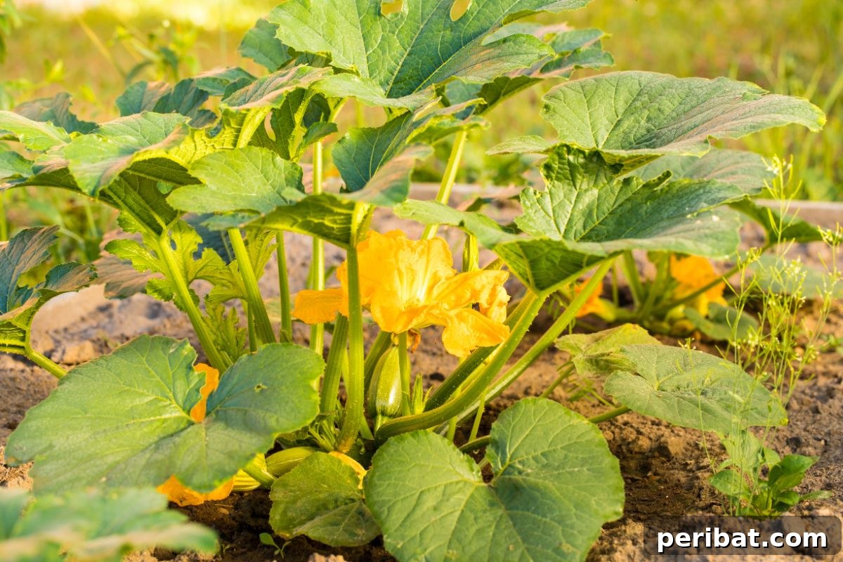 23 Plant Nemeses: Why Certain Species Should Never Coexist 4 squash plant in the garden thriving in its own space.