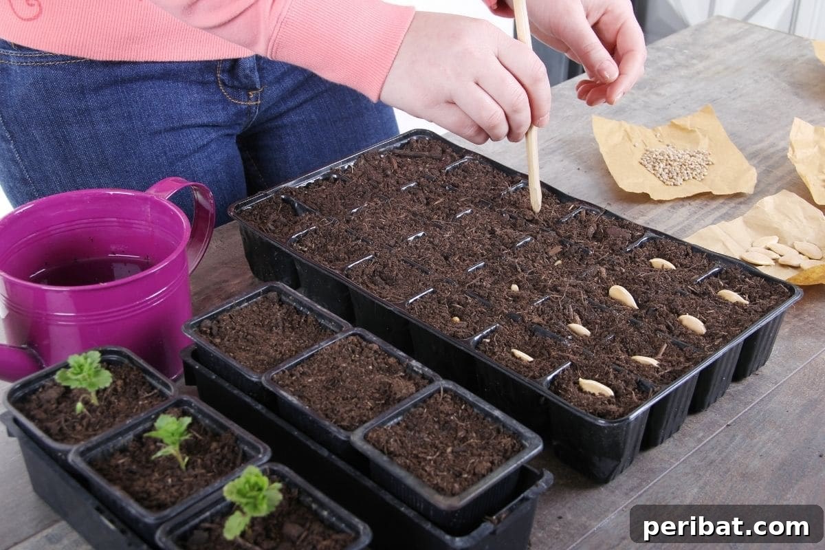 Unlocking Seed Germination: 15 Reasons for Failure and Proven Solutions 17 pressing the soil with sticks to plant the seeds