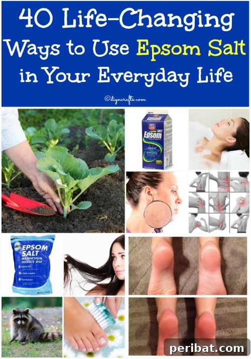 Epsom Salt: Your All-Purpose Home Remedy for Health, Beauty, and Garden